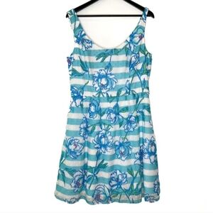 Lilly Pulitzer Aqua & Blue Floral Dress
